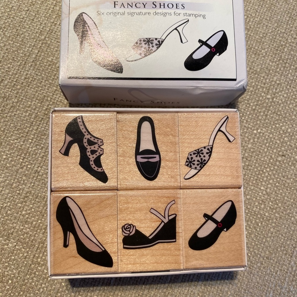 Shoes Rubber Stamps Set Card Craft Arts Women Cute